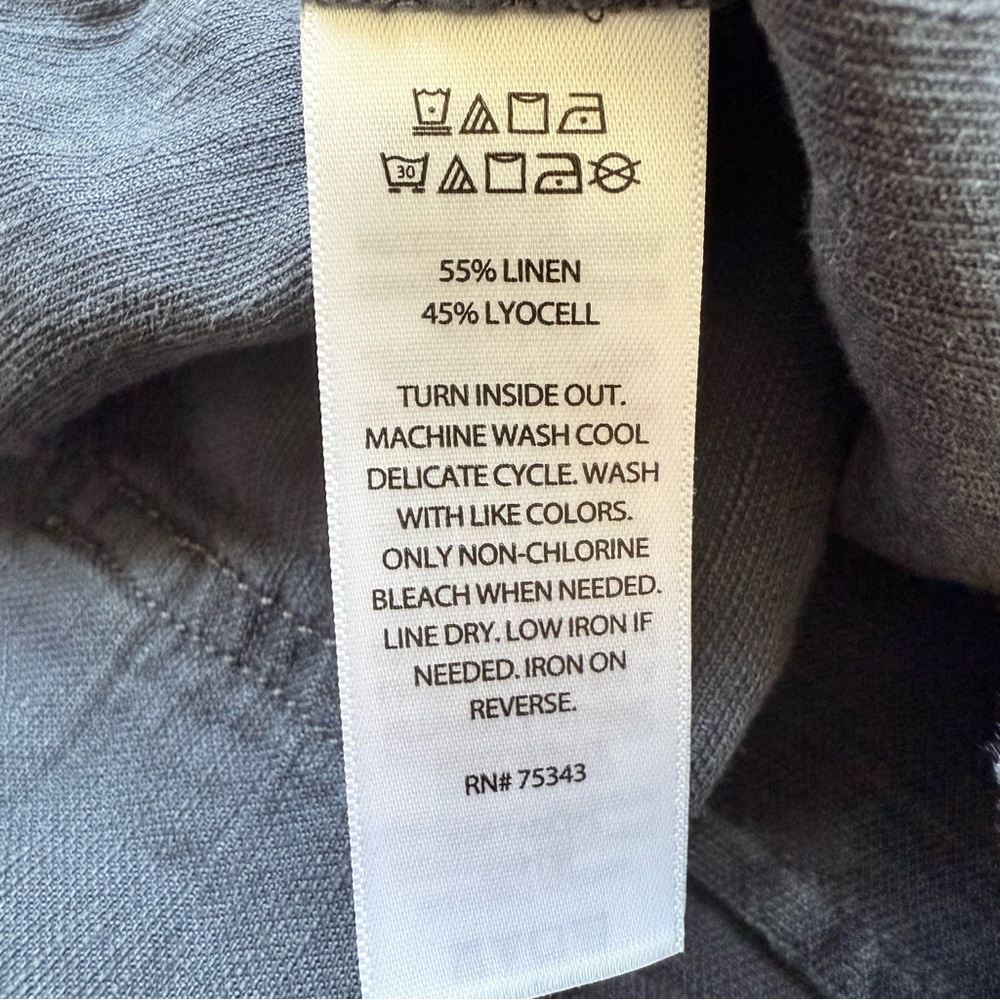 C&C California Linen Blend Shorts, Muted Navy, Size XL (fit more like Large) - Picture 8 of 11